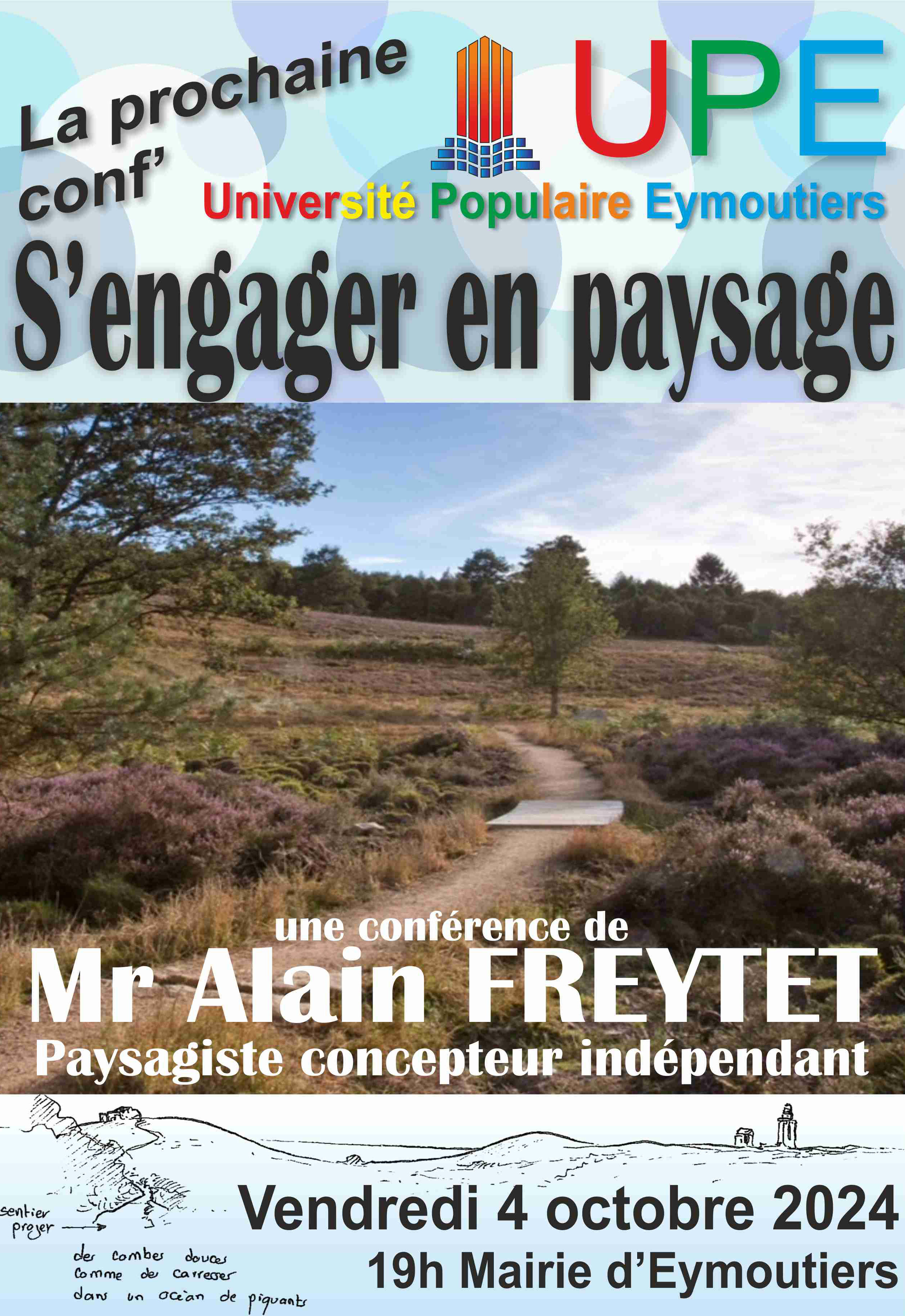 affiche S'engager en paysage